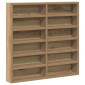 vidaXL Βιτρίνα Επιτοίχιο Artisan Oak 60 x 8,5 x 58 εκ