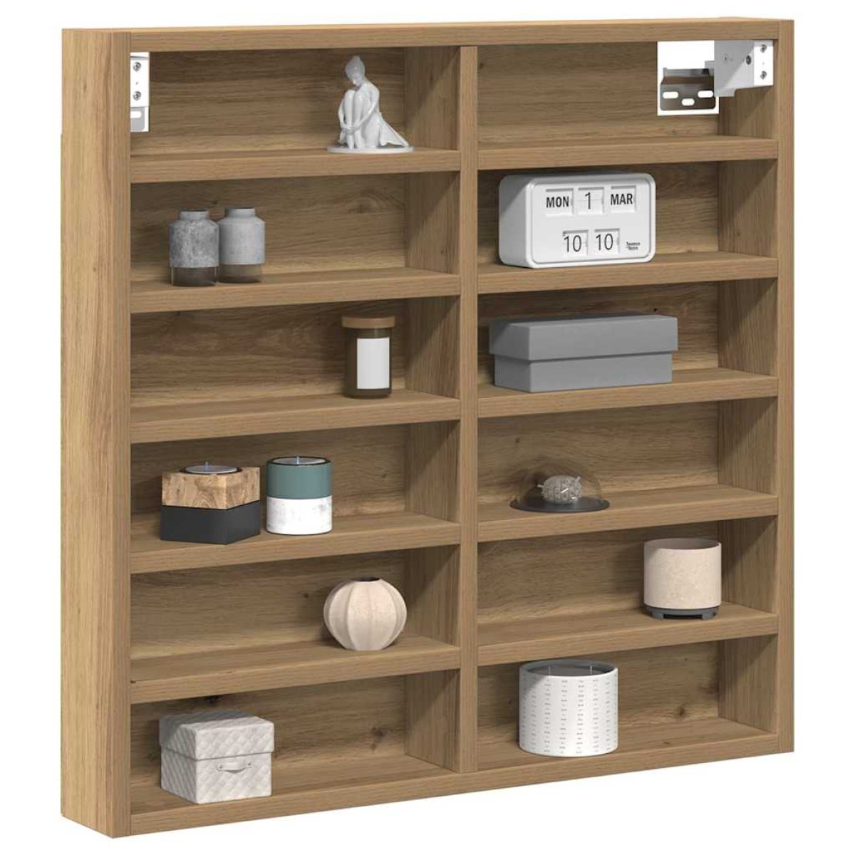 vidaXL Βιτρίνα Επιτοίχιο Artisan Oak 60 x 8,5 x 58 εκ