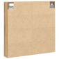 vidaXL Βιτρίνα Επιτοίχιο Artisan Oak 60 x 8,5 x 58 εκ