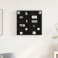 vidaXL Βιτρίνα Επιτοίχιο Μαύρη Οξυά 60 x 8,5 x 58 εκ