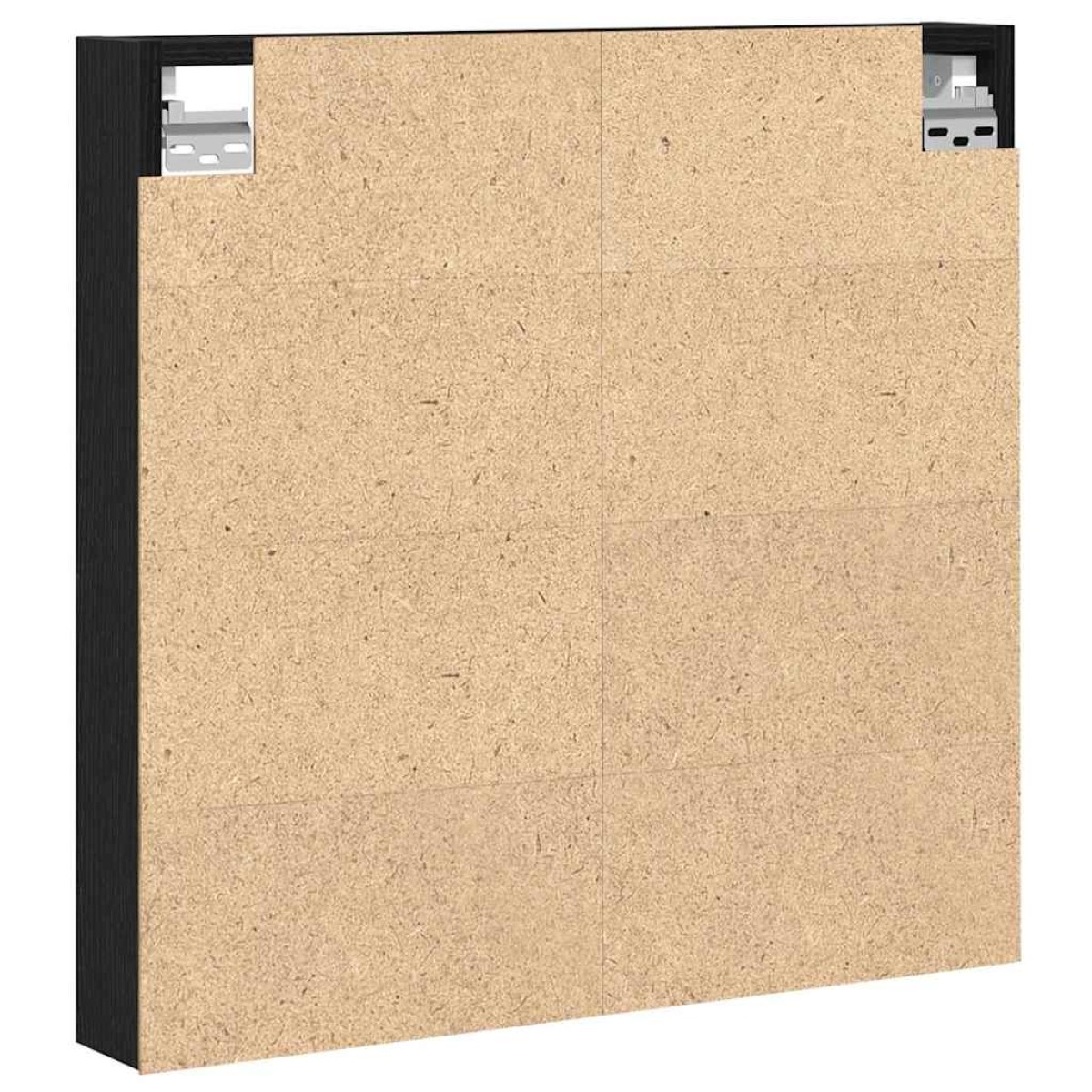 vidaXL Βιτρίνα Επιτοίχιο Μαύρη Οξυά 60 x 8,5 x 58 εκ