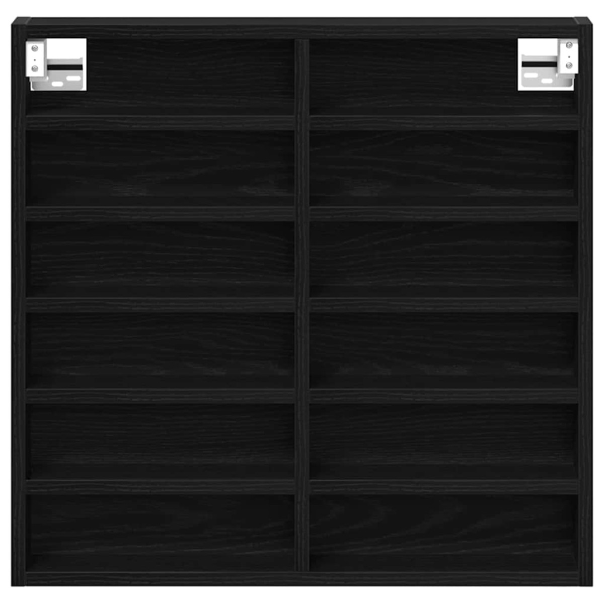 vidaXL Βιτρίνα Επιτοίχιο Μαύρη Οξυά 60 x 8,5 x 58 εκ