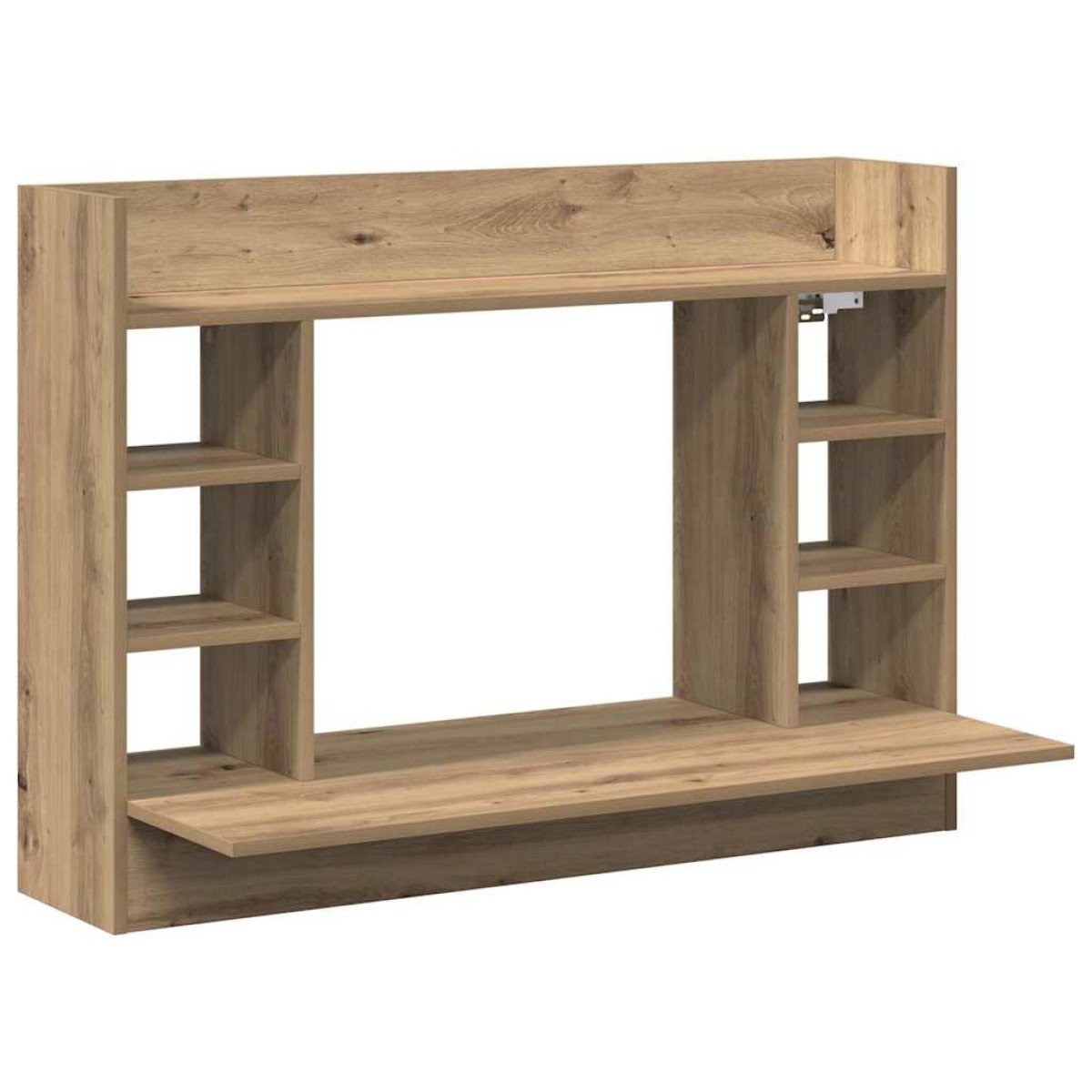 vidaXL Επιτοίχιο γραφείο artisan δρυς 105 x 48 x 75 εκ.