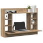 vidaXL Επιτοίχιο γραφείο artisan δρυς 105 x 48 x 75 εκ.