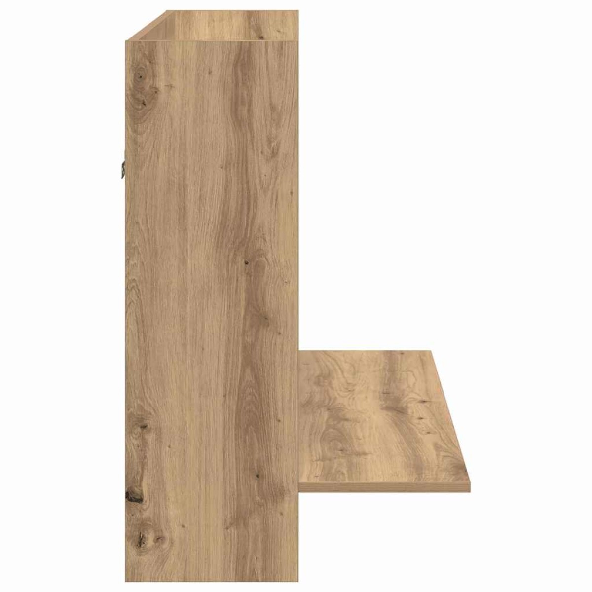 vidaXL Επιτοίχιο γραφείο artisan δρυς 105 x 48 x 75 εκ.