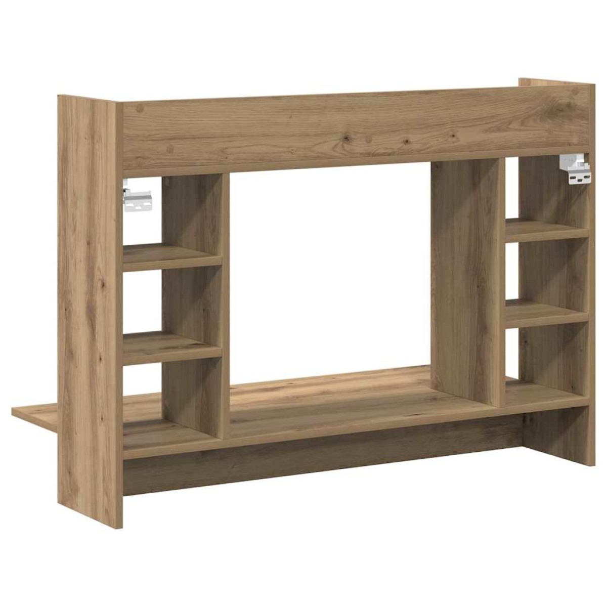 vidaXL Επιτοίχιο γραφείο artisan δρυς 105 x 48 x 75 εκ.