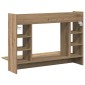 vidaXL Επιτοίχιο γραφείο artisan δρυς 105 x 48 x 75 εκ.