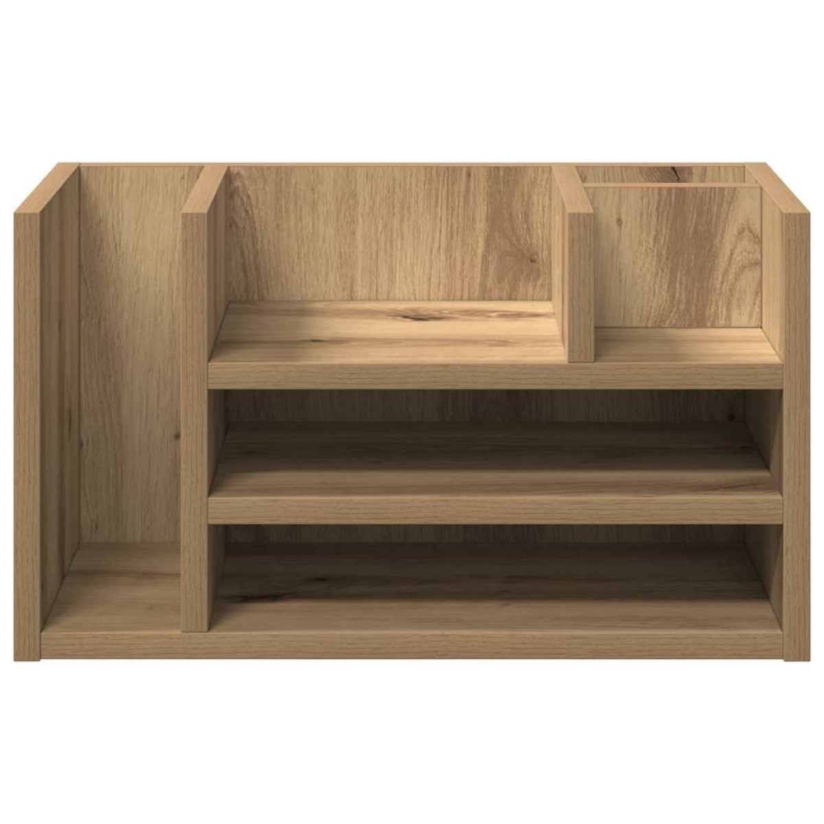 vidaXL Οργανωτής Γραφείου Μαύρη δρυς 44,5 x 24 x 25 εκ