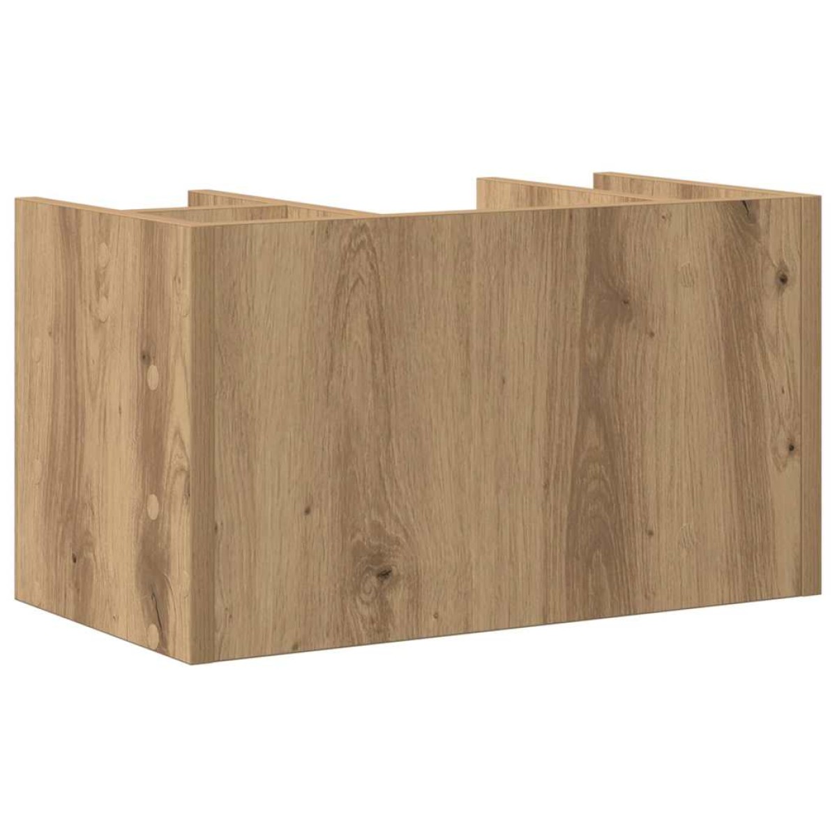 vidaXL Οργανωτής Γραφείου Μαύρη δρυς 44,5 x 24 x 25 εκ