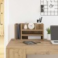 vidaXL Οργανωτής Γραφείου Μαύρη δρυς 44,5 x 24 x 25 εκ