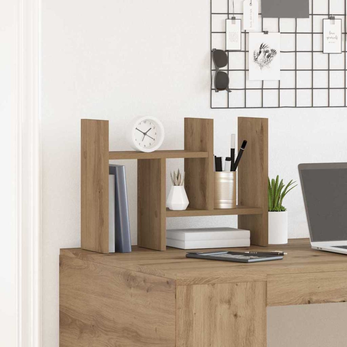 vidaXL Οργανωτής Γραφείου Artisan Oak 50 x 15,5 x 35,5 εκ.
