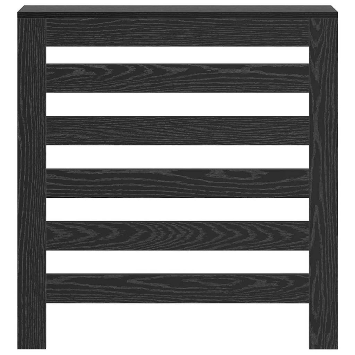 vidaXL Καπάκι Καλοριφέρ Μαύρη Δρυς 78 x 20 x 82 cm Επεξεργασμένο Ξύλο