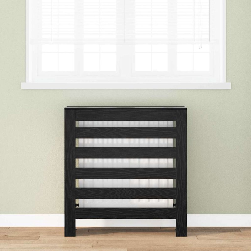 vidaXL Καπάκι Καλοριφέρ Μαύρη Δρυς 78 x 20 x 82 cm Επεξεργασμένο Ξύλο