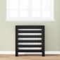 vidaXL Καπάκι Καλοριφέρ Μαύρη Δρυς 78 x 20 x 82 cm Επεξεργασμένο Ξύλο