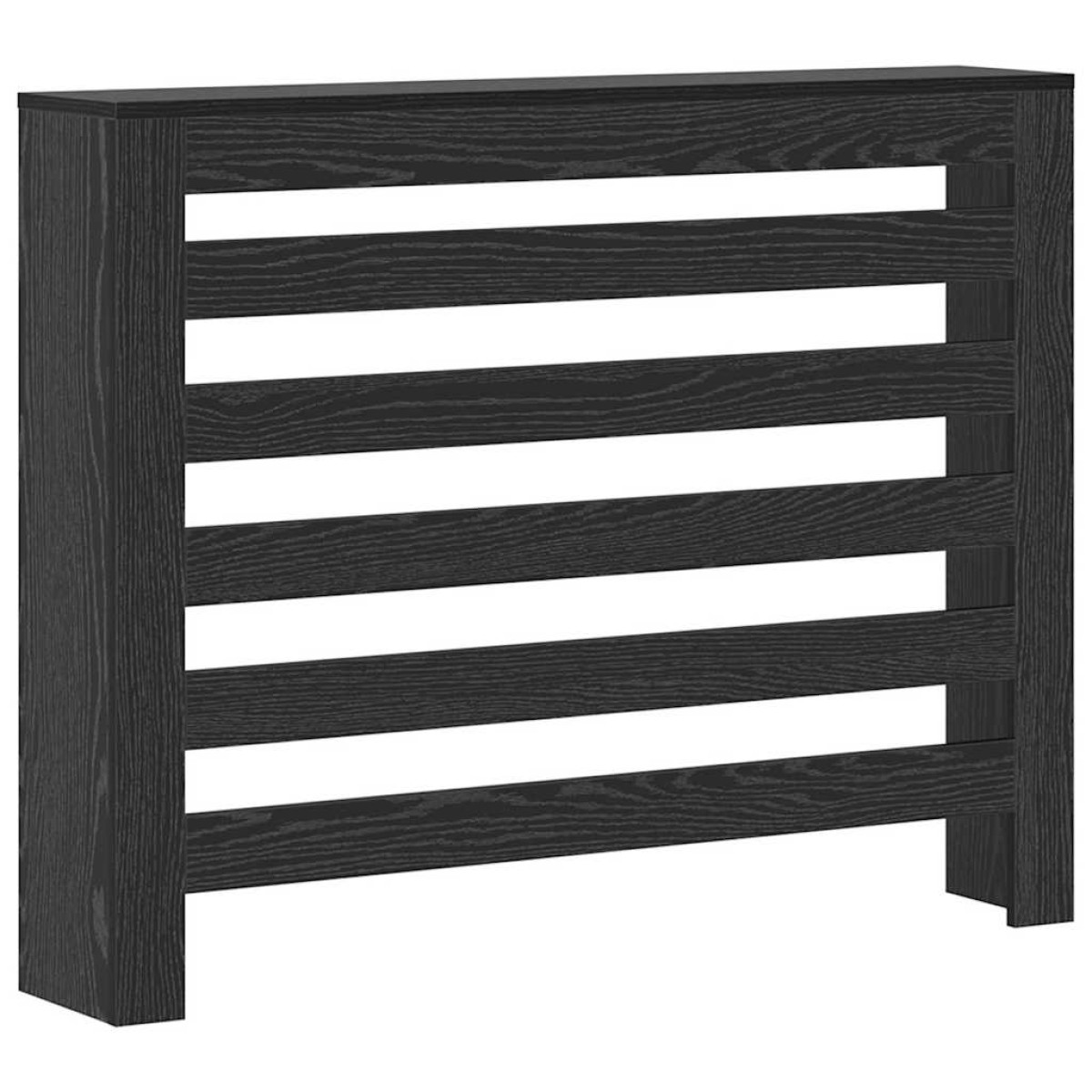 vidaXL Καπάκι Καλοριφέρ Μαύρη Δρυς 104 x 20 x 82 cm Επεξεργασμένο Ξύλο