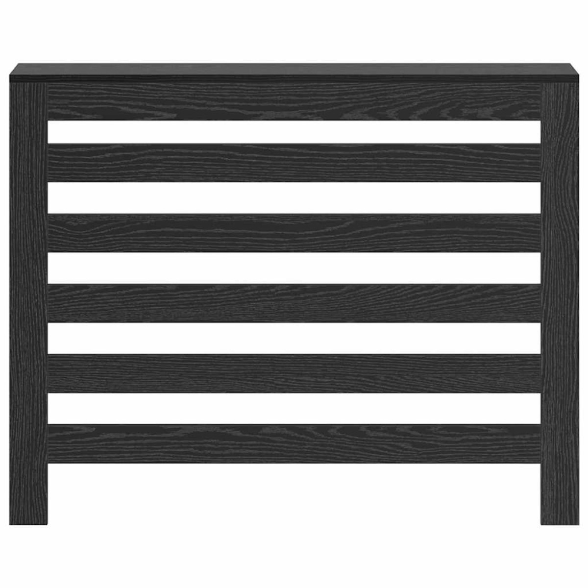 vidaXL Καπάκι Καλοριφέρ Μαύρη Δρυς 104 x 20 x 82 cm Επεξεργασμένο Ξύλο