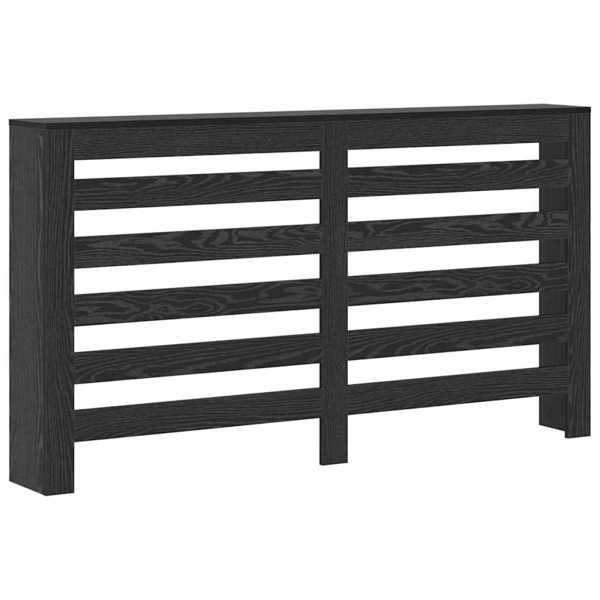 vidaXL Καπάκι Καλοριφέρ Μαύρη Δρυς 149 x 20 x 82 cm Επεξεργασμένο Ξύλο