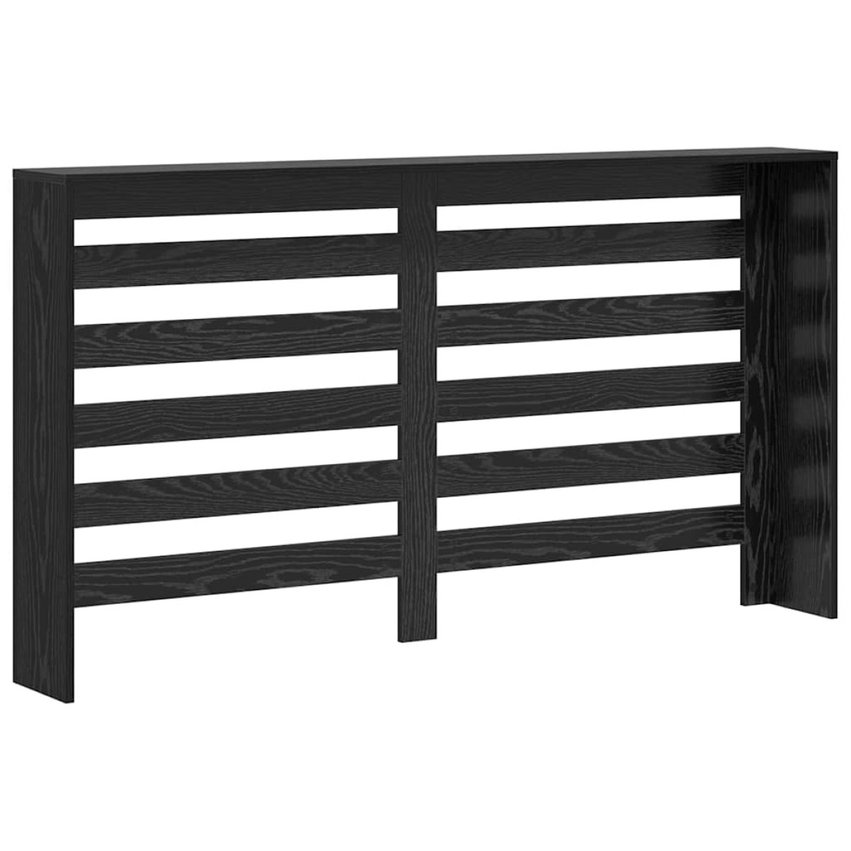 vidaXL Καπάκι Καλοριφέρ Μαύρη Δρυς 149 x 20 x 82 cm Επεξεργασμένο Ξύλο