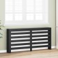 vidaXL Καπάκι Καλοριφέρ Μαύρη Δρυς 175 x 20 x 82 cm Επεξεργασμένο Ξύλο
