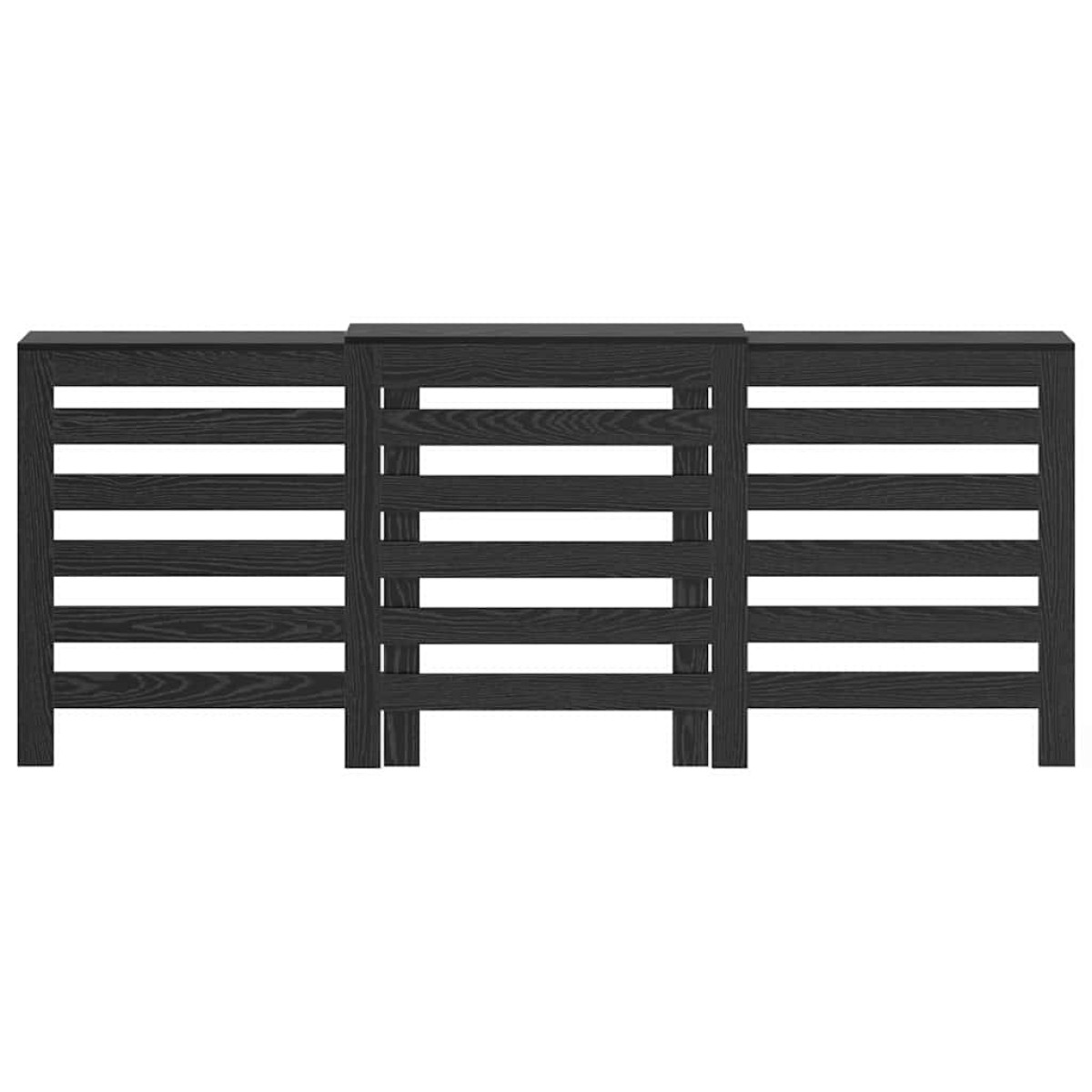 vidaXL Καπάκι Καλοριφέρ Μαύρη Δρυς 205 x 21,5 x 83,5 cm