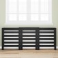 vidaXL Καπάκι Καλοριφέρ Μαύρη Δρυς 205 x 21,5 x 83,5 cm