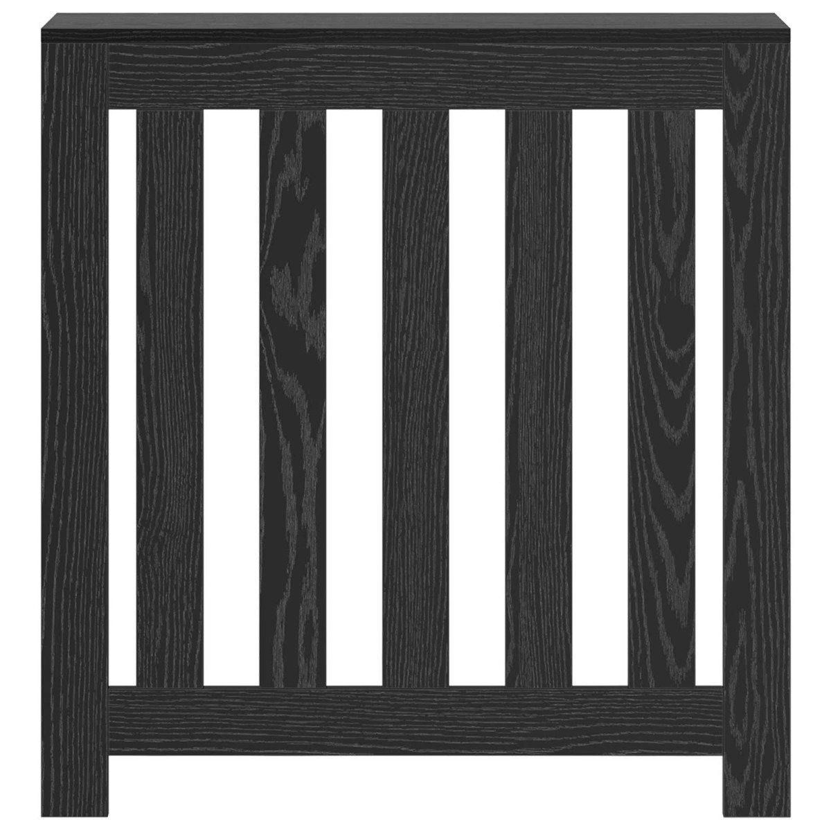 vidaXL Καπάκι Καλοριφέρ Μαύρη Δρυς 78 x 20 x 82 cm Επεξεργασμένο Ξύλο