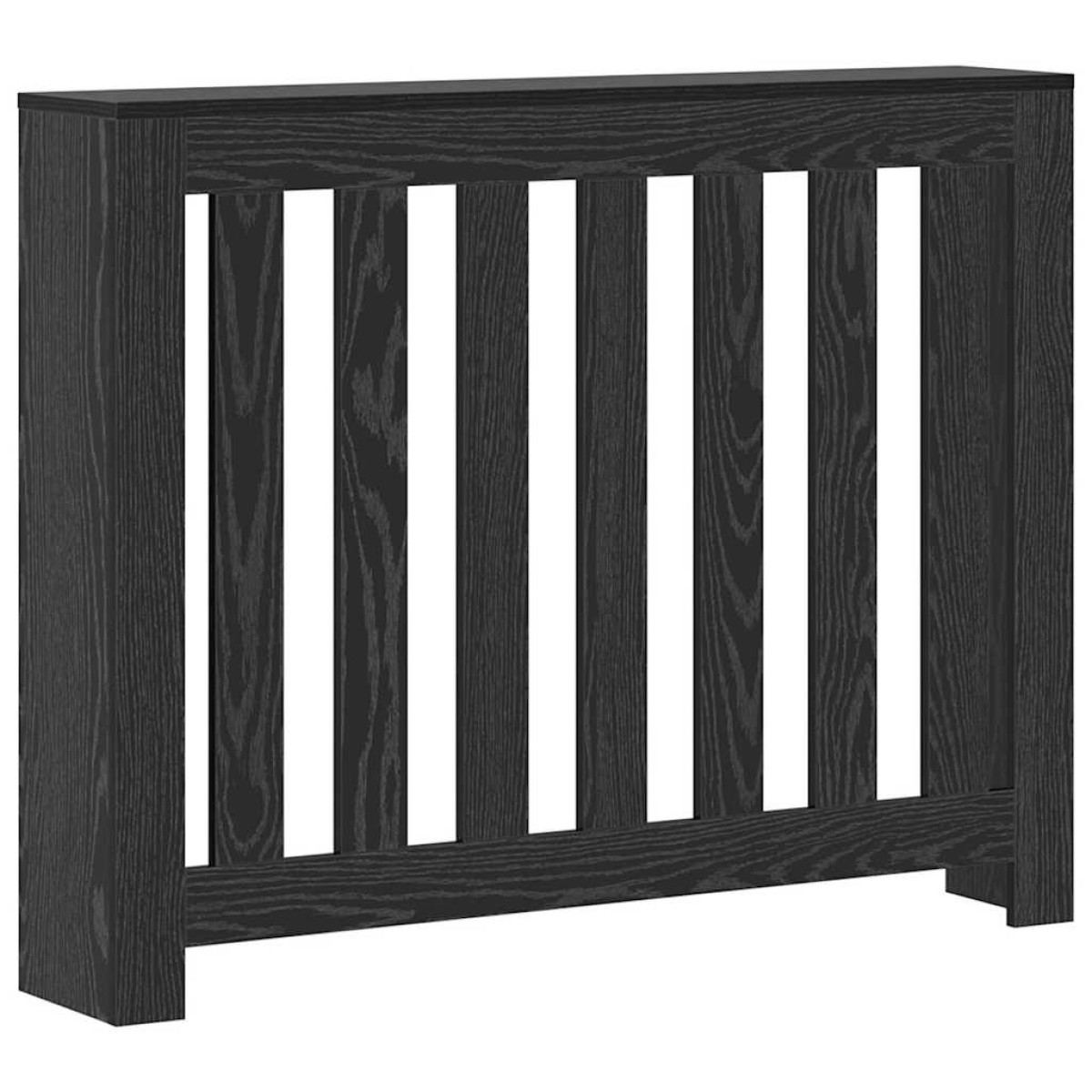 vidaXL Καπάκι Καλοριφέρ Μαύρη Δρυς 104 x 20 x 82 cm Επεξεργασμένο Ξύλο