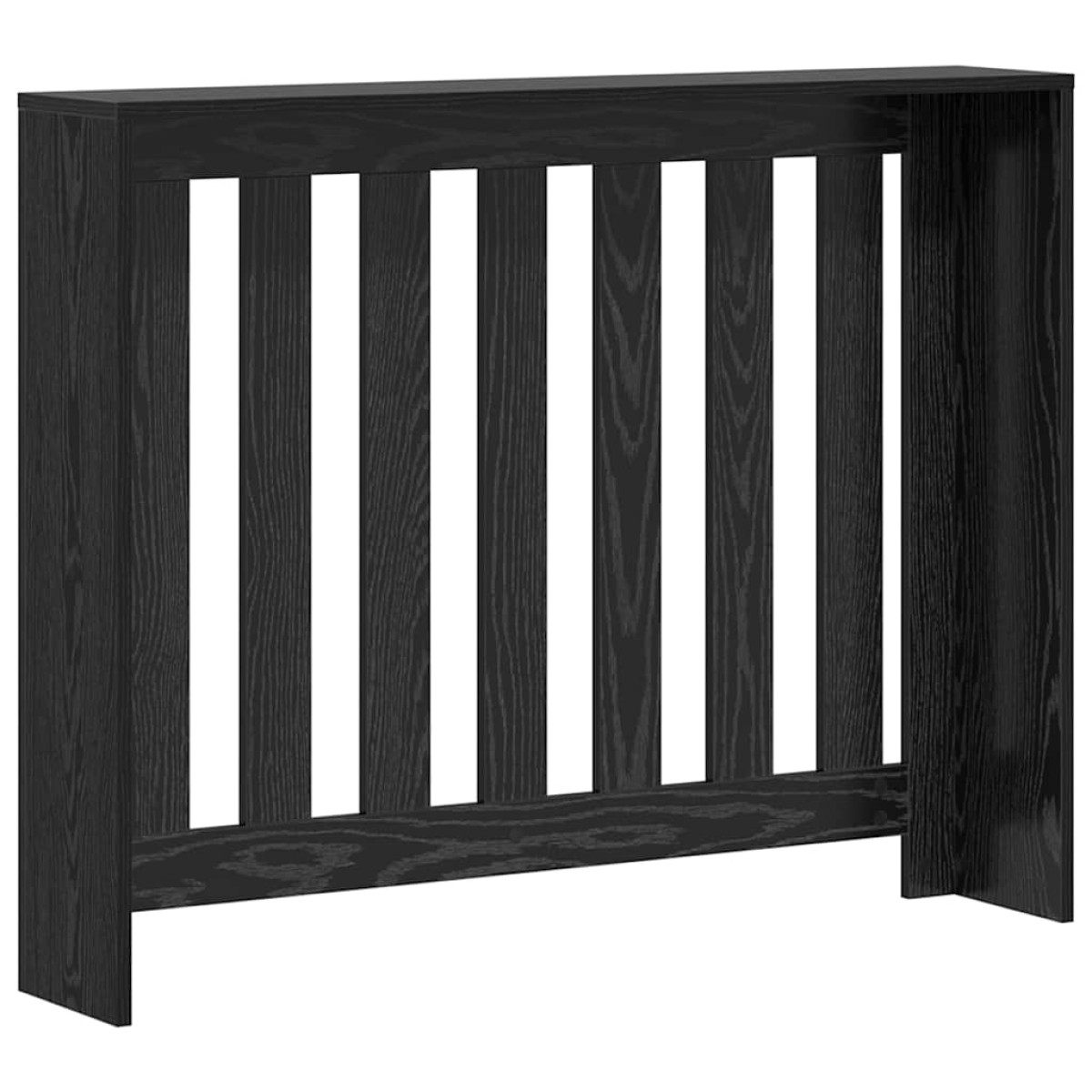 vidaXL Καπάκι Καλοριφέρ Μαύρη Δρυς 104 x 20 x 82 cm Επεξεργασμένο Ξύλο