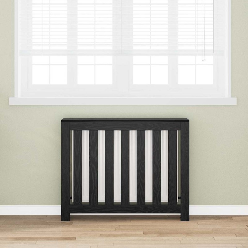 vidaXL Καπάκι Καλοριφέρ Μαύρη Δρυς 104 x 20 x 82 cm Επεξεργασμένο Ξύλο