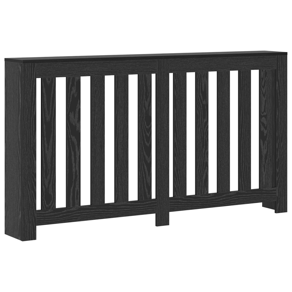vidaXL Καπάκι Καλοριφέρ Μαύρη Δρυς 149 x 20 x 82 cm Επεξεργασμένο Ξύλο