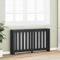 vidaXL Καπάκι Καλοριφέρ Μαύρη Δρυς 149 x 20 x 82 cm Επεξεργασμένο Ξύλο