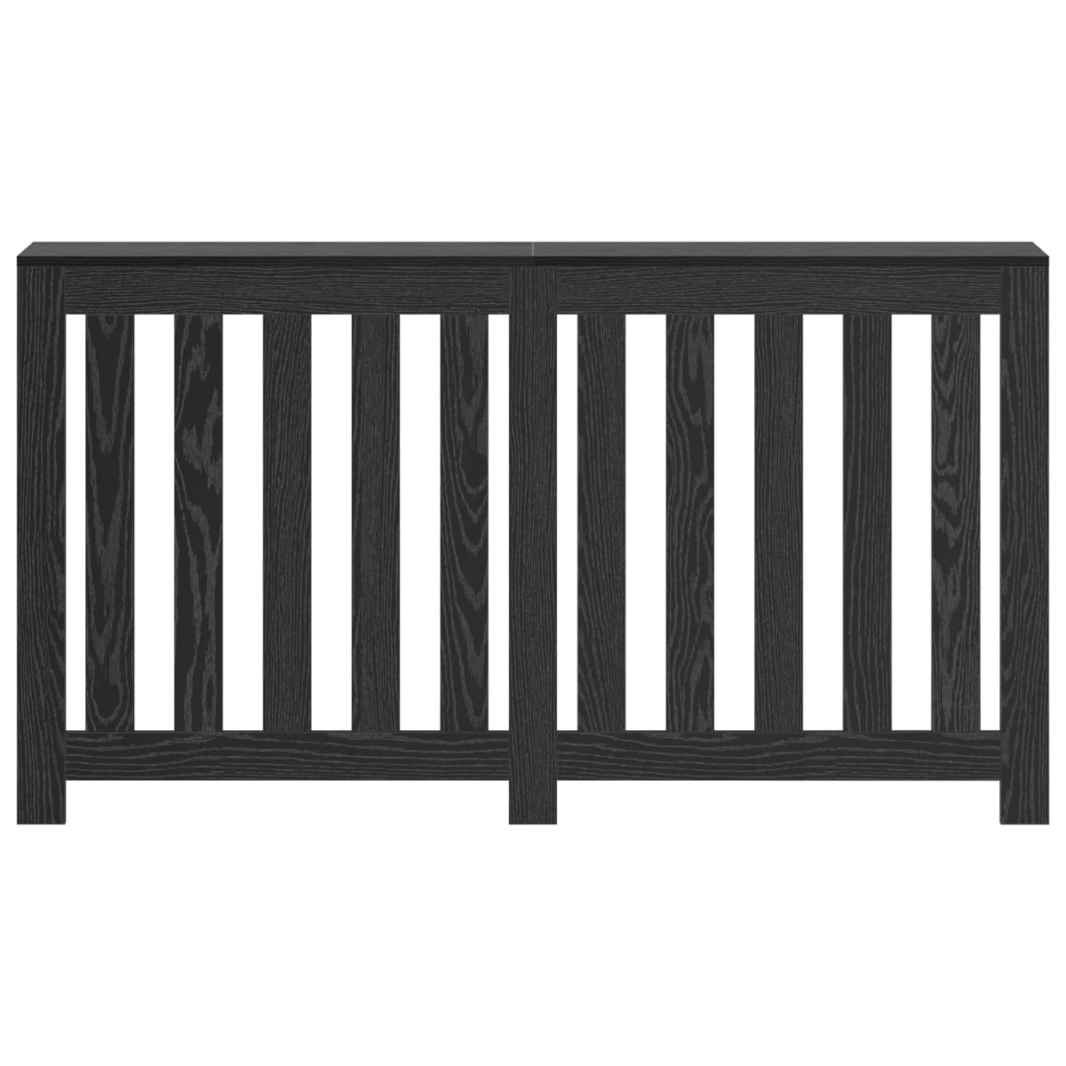 vidaXL Καπάκι Καλοριφέρ Μαύρη Δρυς 149 x 20 x 82 cm Επεξεργασμένο Ξύλο