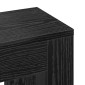 vidaXL Καπάκι Καλοριφέρ Μαύρη Δρυς 149 x 20 x 82 cm Επεξεργασμένο Ξύλο