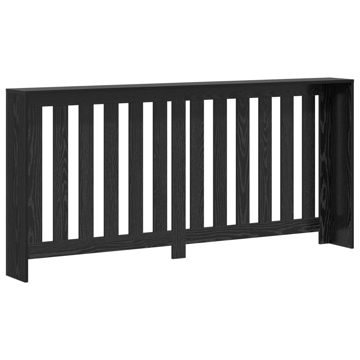 vidaXL Καπάκι Καλοριφέρ Μαύρη Δρυς 175 x 20 x 82 cm Επεξεργασμένο Ξύλο
