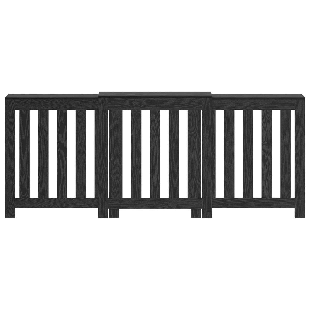 vidaXL Καπάκι Καλοριφέρ Μαύρη Δρυς 205 x 21,5 x 83,5 cm