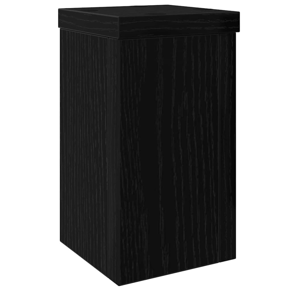 vidaXL Βάση φυτών 2 τμχ. Μαύρη Οξυά 10 x 10 x 18 cm Επεξεργασμένο Ξύλο