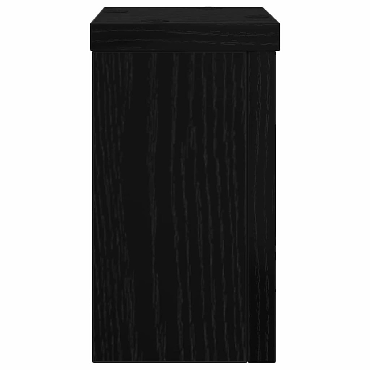 vidaXL Βάση φυτών 2 τμχ. Μαύρη Οξυά 10 x 10 x 18 cm Επεξεργασμένο Ξύλο