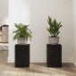 vidaXL Βάση φυτών 2 τμχ. Μαύρη Οξυά 20 x 20 x 30 cm Επεξεργασμένο Ξύλο