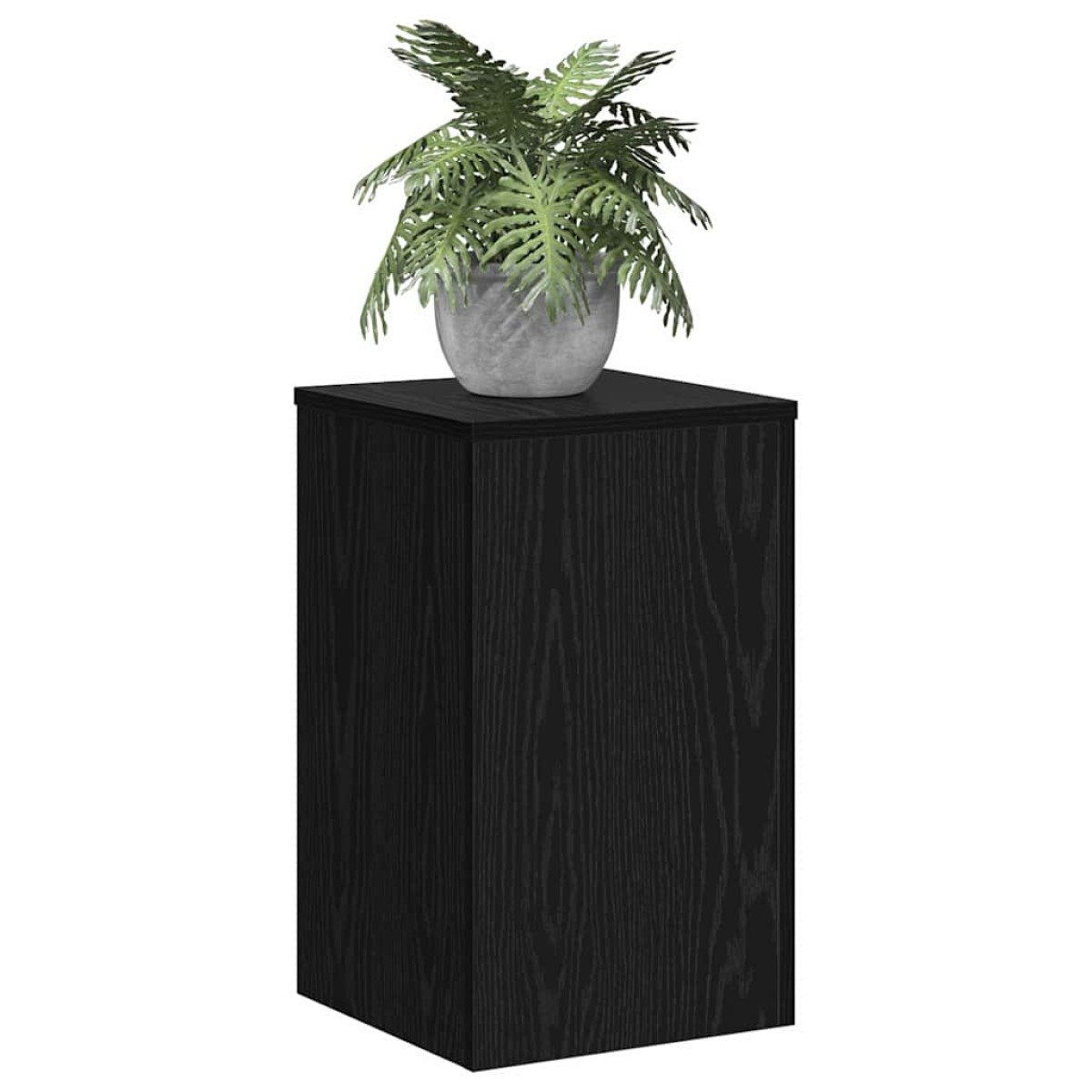vidaXL Βάση φυτών 2 τμχ. Μαύρη Οξυά 30 x 30 x 50 cm Επεξεργασμένο Ξύλο