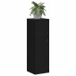 vidaXL Βάση φυτών 2 τμχ. Μαύρη Οξυά 25 x 25 x 80 cm Επεξεργασμένο Ξύλο