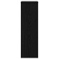 vidaXL Βάση φυτών 2 τμχ. Μαύρη Οξυά 25 x 25 x 80 cm Επεξεργασμένο Ξύλο