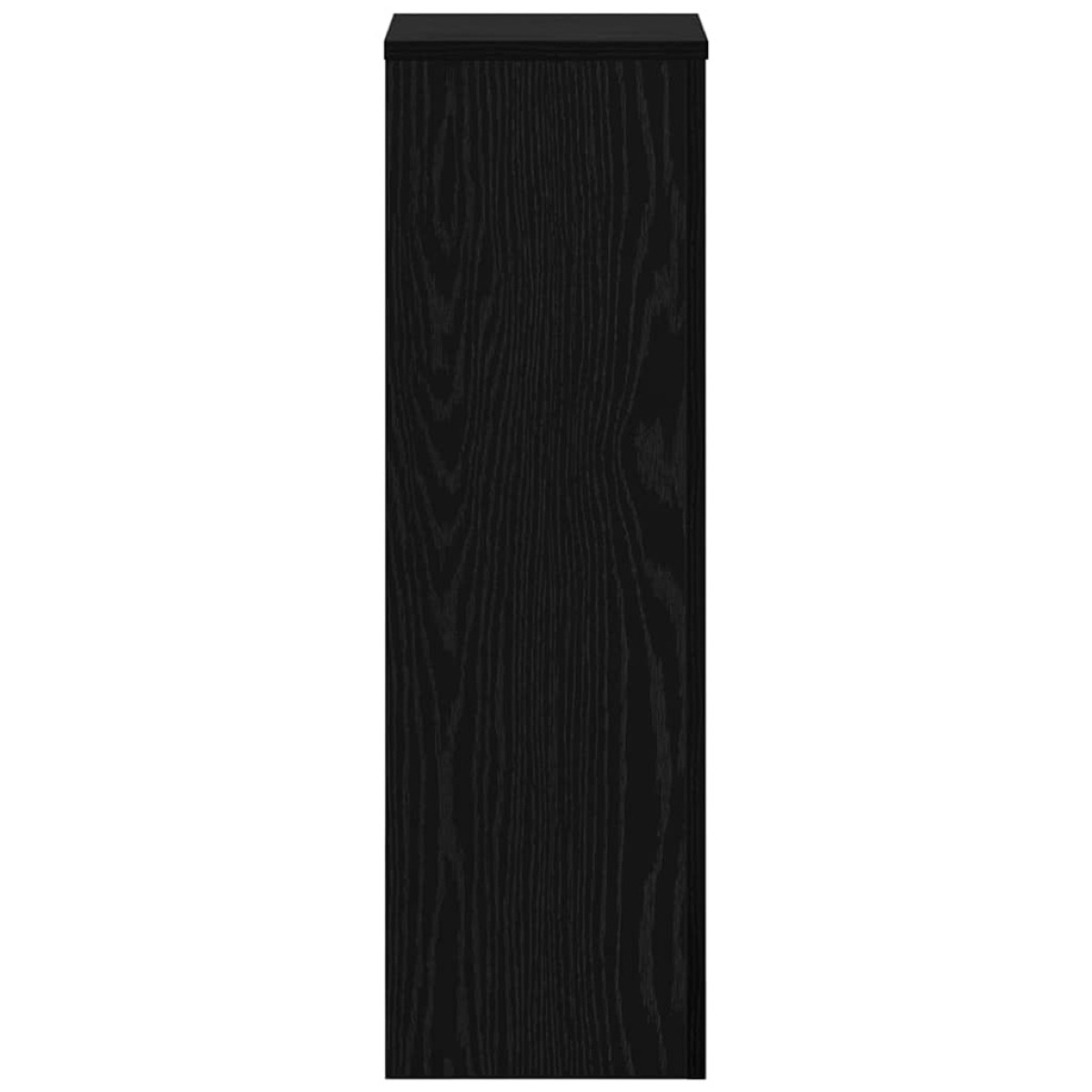 vidaXL Βάση φυτών 2 τμχ. Μαύρη Οξυά 25 x 25 x 80 cm Επεξεργασμένο Ξύλο