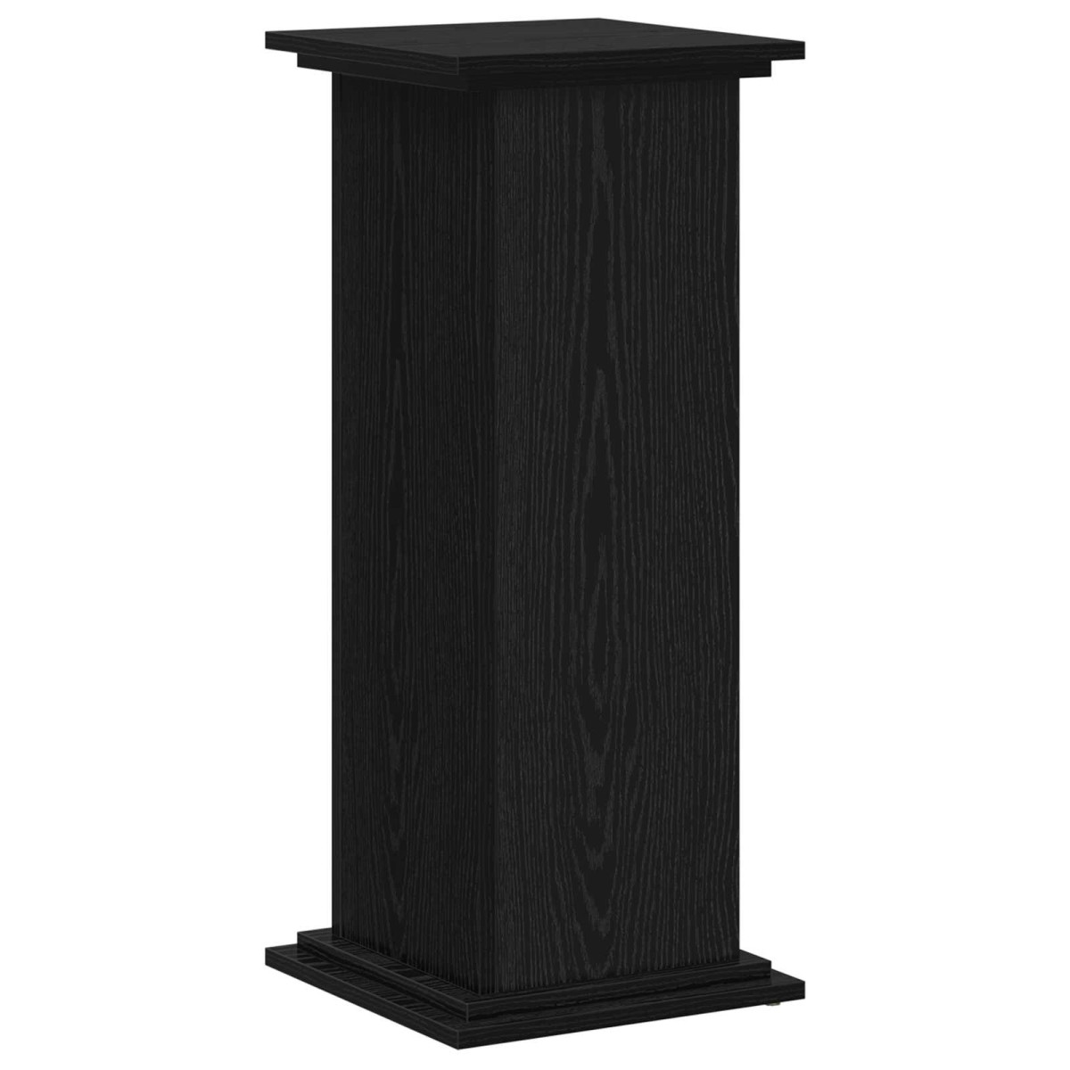 vidaXL Βάση φυτών Μαύρη Οξυά 33 x 33 x 80 cm Επεξεργασμένο ξύλο