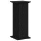 vidaXL Βάση φυτών Μαύρη Οξυά 33 x 33 x 80 cm Επεξεργασμένο ξύλο