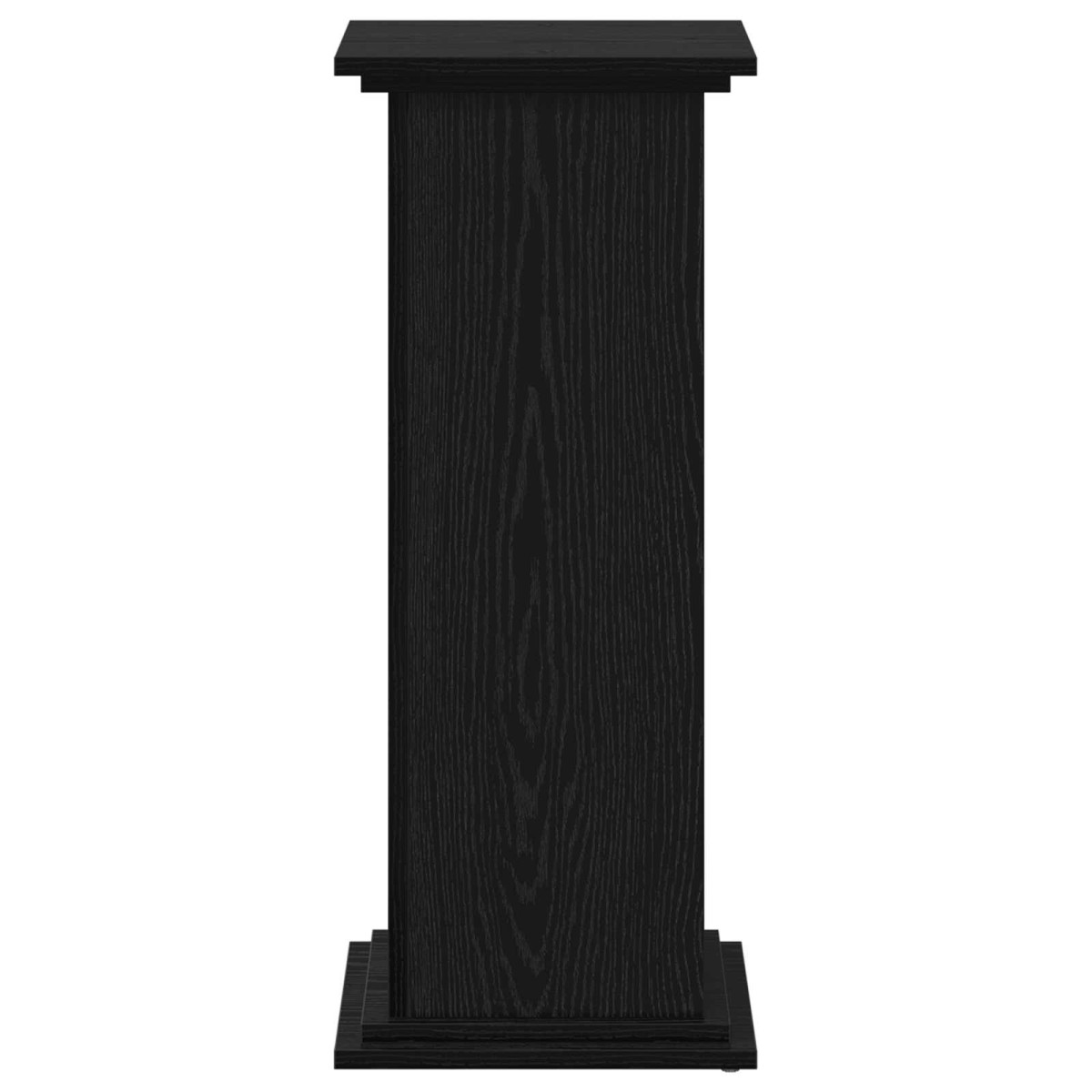 vidaXL Βάση φυτών Μαύρη Οξυά 33 x 33 x 80 cm Επεξεργασμένο ξύλο