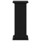 vidaXL Βάση φυτών Μαύρη Οξυά 33 x 33 x 80 cm Επεξεργασμένο ξύλο