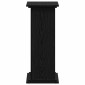 vidaXL Βάση φυτών Μαύρη Οξυά 33 x 33 x 80 cm Επεξεργασμένο ξύλο