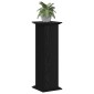 vidaXL Βάση φυτών Μαύρη Οξυά 33 x 33 x 100 cm Επεξεργασμένο ξύλο