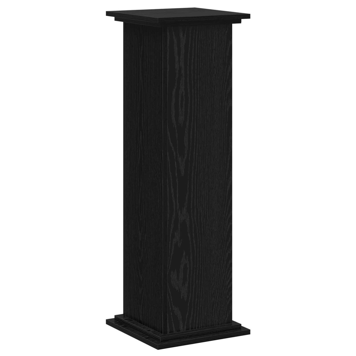 vidaXL Βάση φυτών Μαύρη Οξυά 33 x 33 x 100 cm Επεξεργασμένο ξύλο