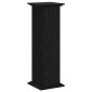 vidaXL Βάση φυτών Μαύρη Οξυά 33 x 33 x 100 cm Επεξεργασμένο ξύλο